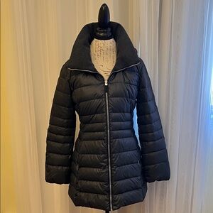 Marc New York Women's Black/Charcoal lightweight Down Puffer Jacket